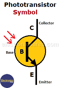 Phototransistor Symbol