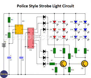 How to make a Police Style Strobe Light Circuit? - Electronics Area