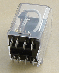 General purpose relay, 60 hz 110 volt coil, DPDT contacts 25A at 300V AC