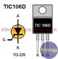 SCR TIC106D Pinout