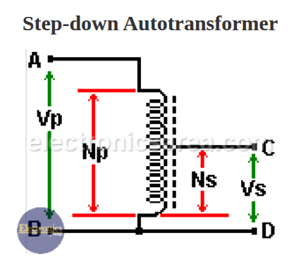 Step-down autotransformer