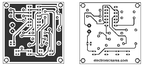 Temperature gauge circuit PCB