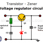 Transistor - Zener Voltage regulator circuit