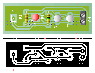 Two Transistor Logic Probe PCB