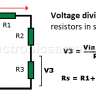 Voltage Divider - Voltage Division - Series Resistors