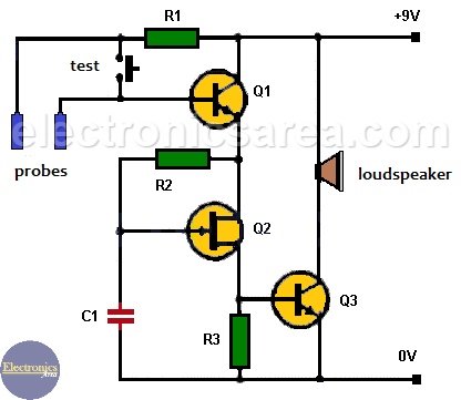 Alarma de nivel de agua con tres transistores - Electrónica Unicrom