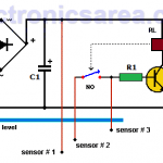 Water Level Controller Circuit using Transistor and Relay